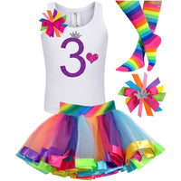 3rd Birthday Outfit - Purple Bubble Sparkle - Outfit - Bubblegum Divas Store