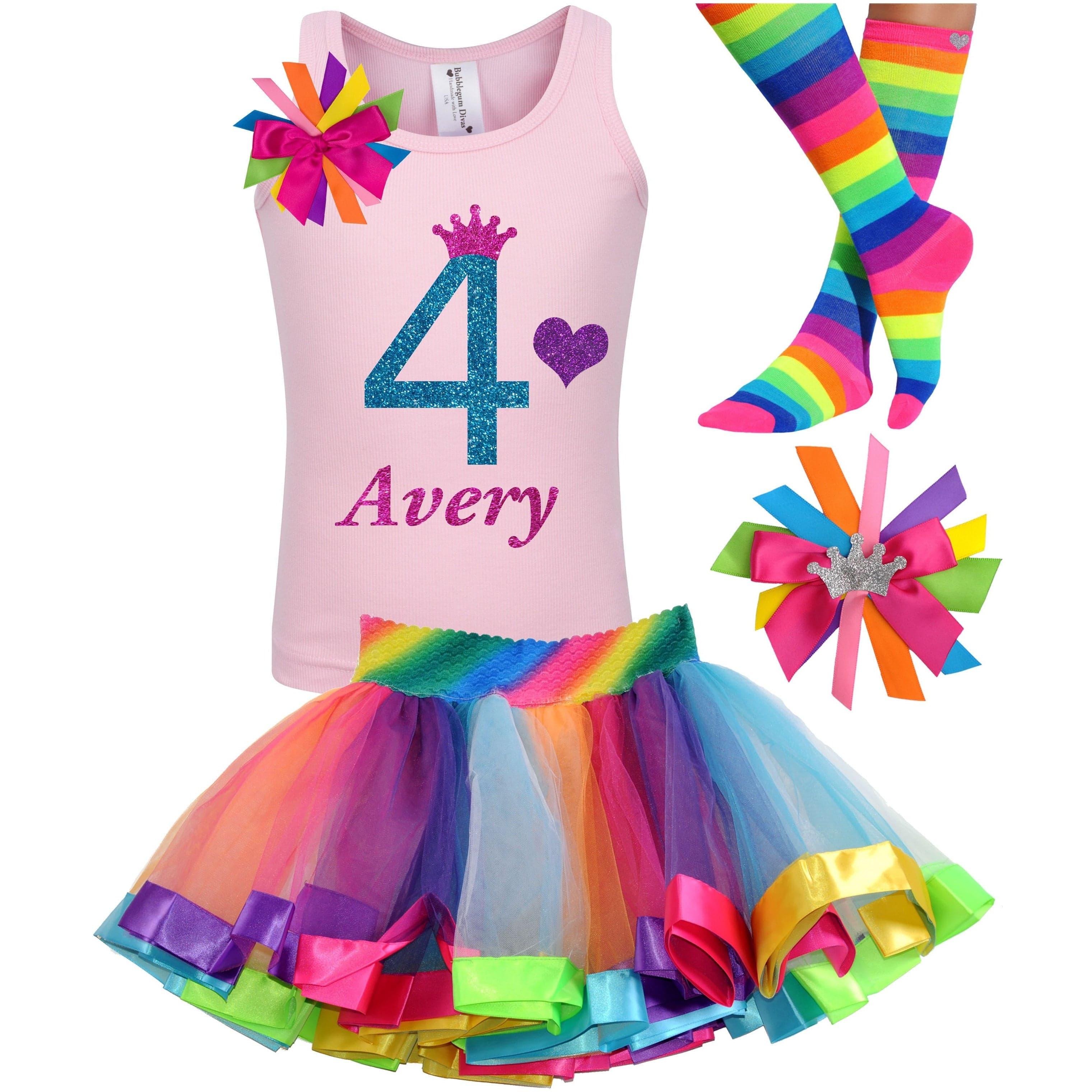 4t birthday girl top outfits