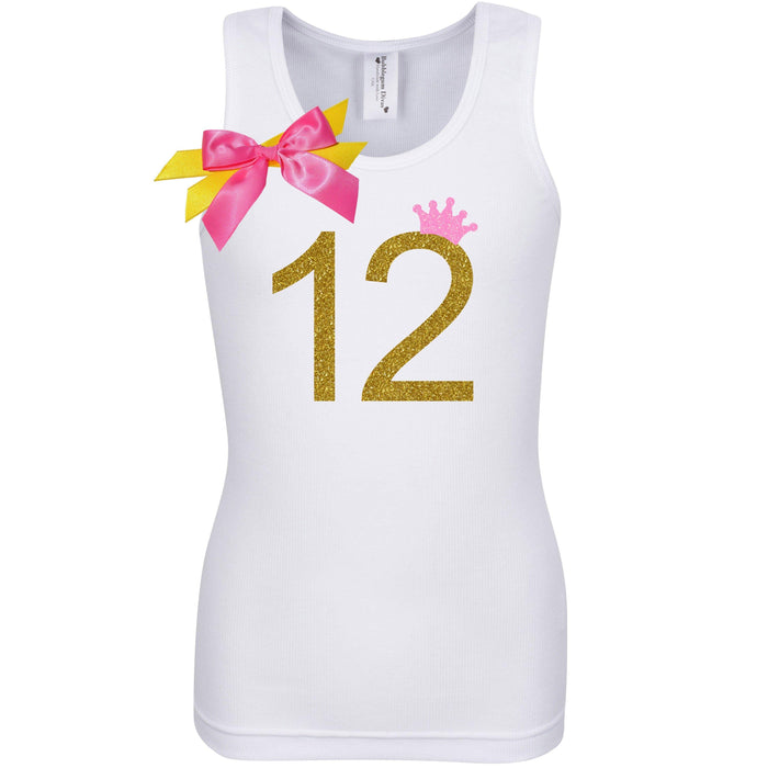 Golden Caramel 12th Birthday Shirt - Bubblegum Divas 