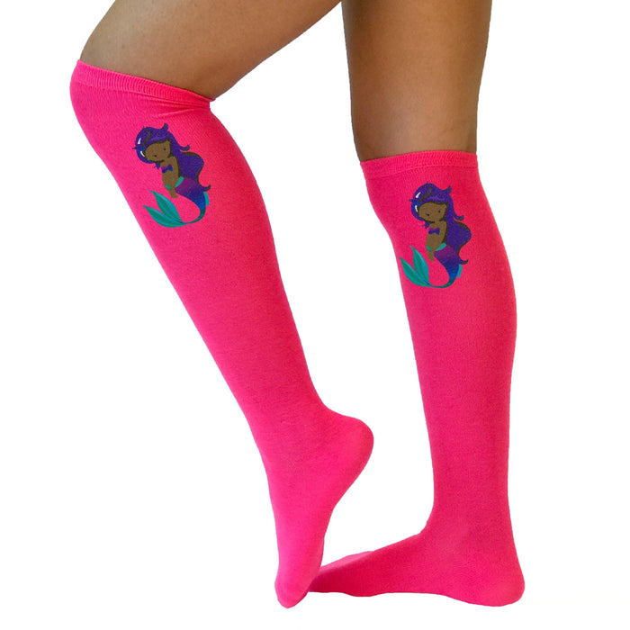 Pink Mermaid Princess Socks - Bubblegum Divas 