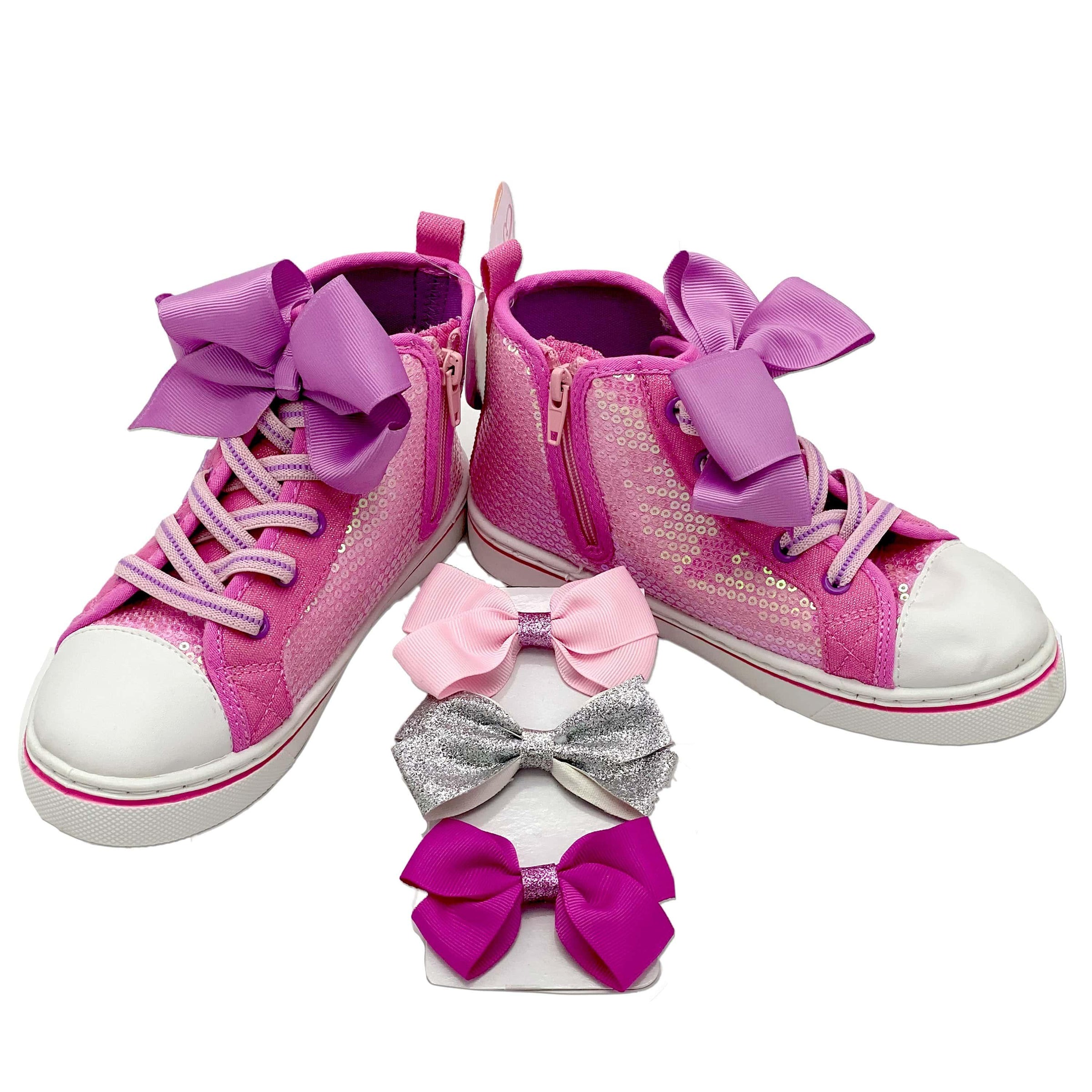 Jojo Siwa Girls Pink Hightop Shoes Kids | Bubblegum Divas – Bubblegum Divas