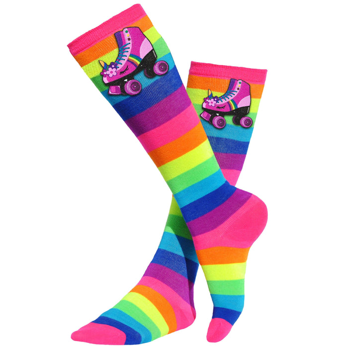 Pinkie Roller Skate Socks - Bubblegum Divas 