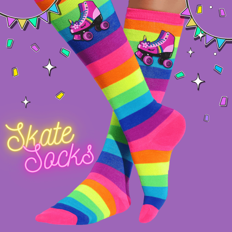 Pinkie Roller Skate Socks - Bubblegum Divas 
