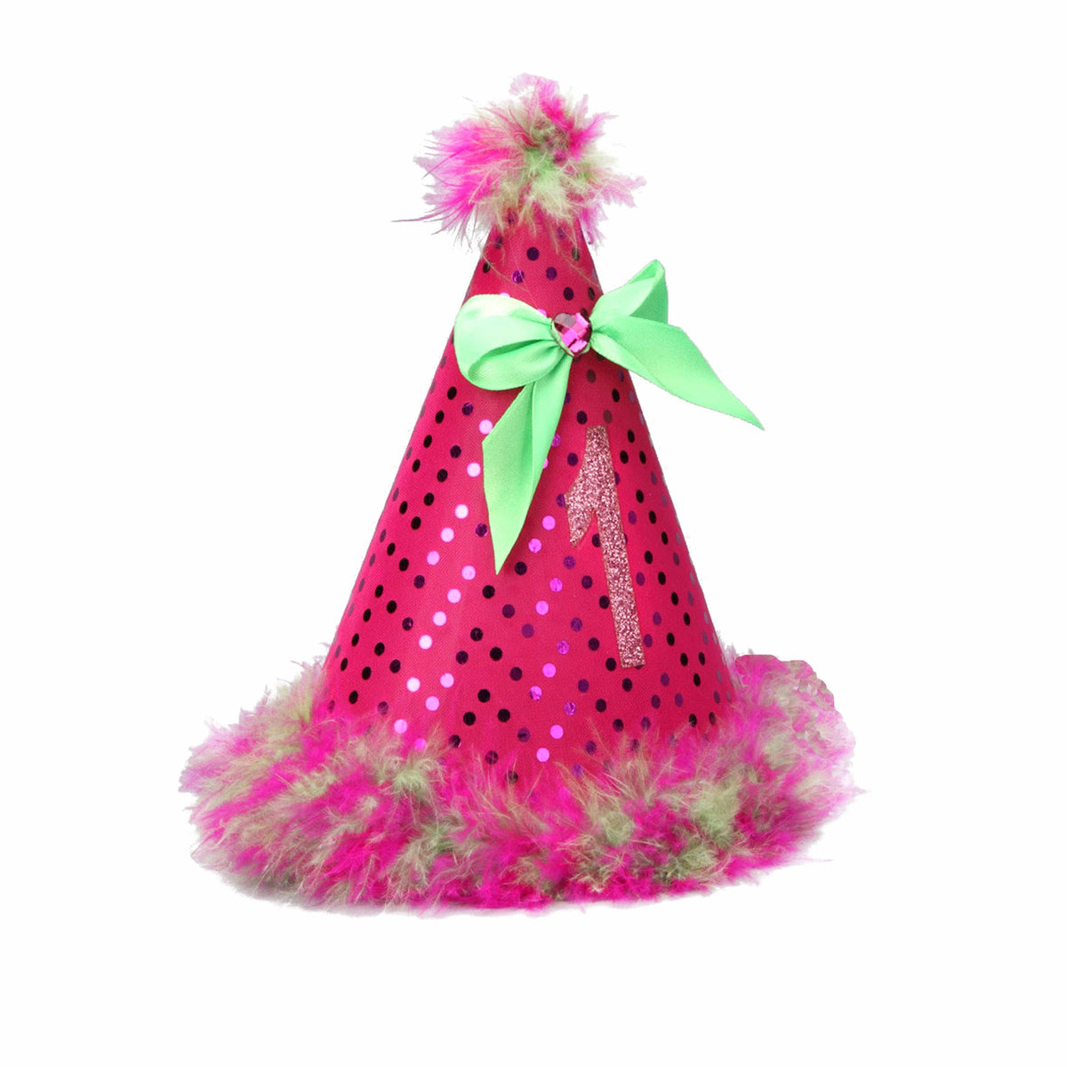 Party Hat - Pink Lime - Hat - Bubblegum Divas Store