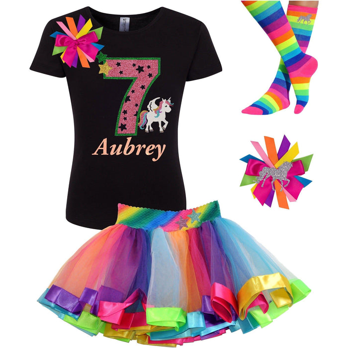 Personalized Magical Unicorn 7th Birthday Party Outfit