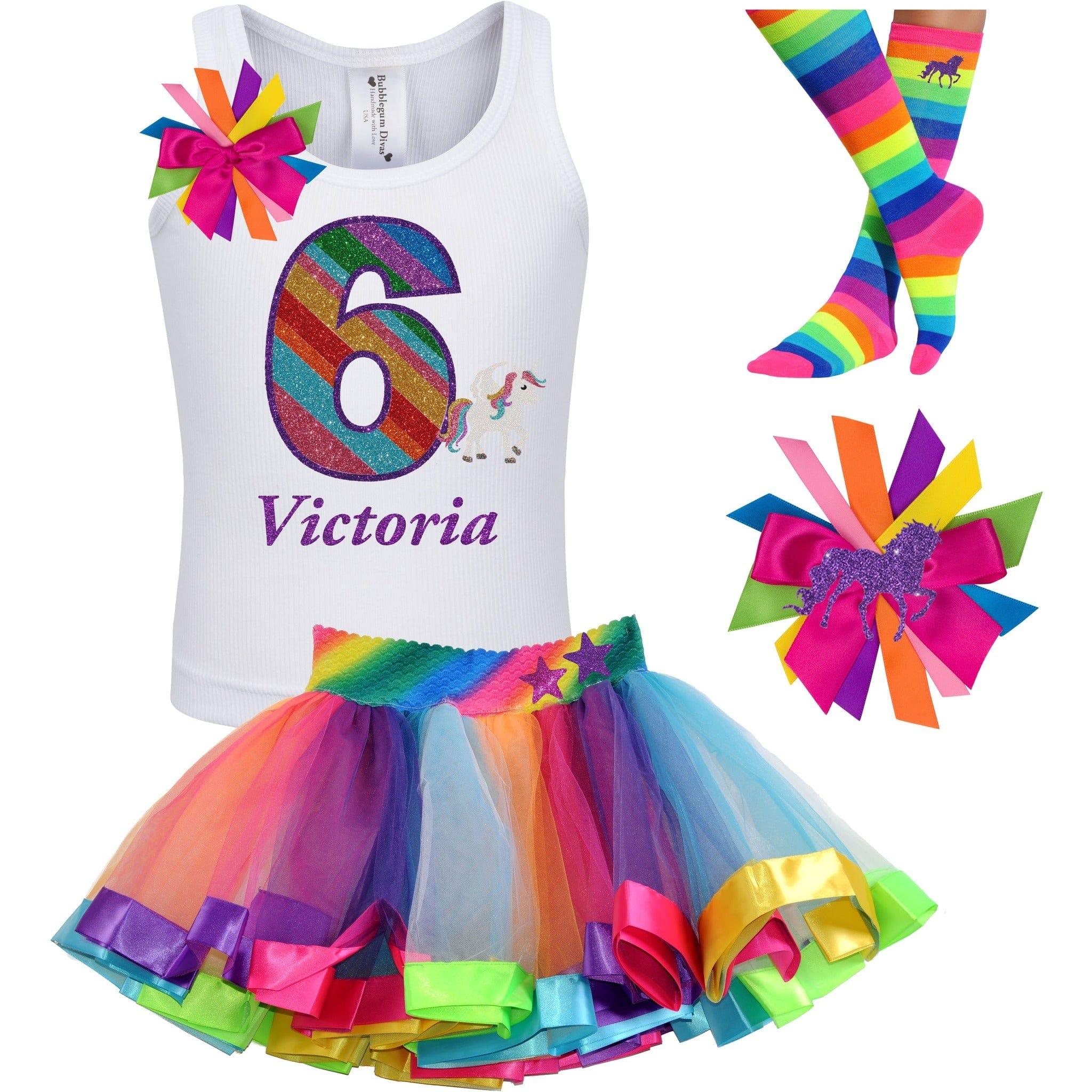 Unicorn 6th birthday outfit new arrivals