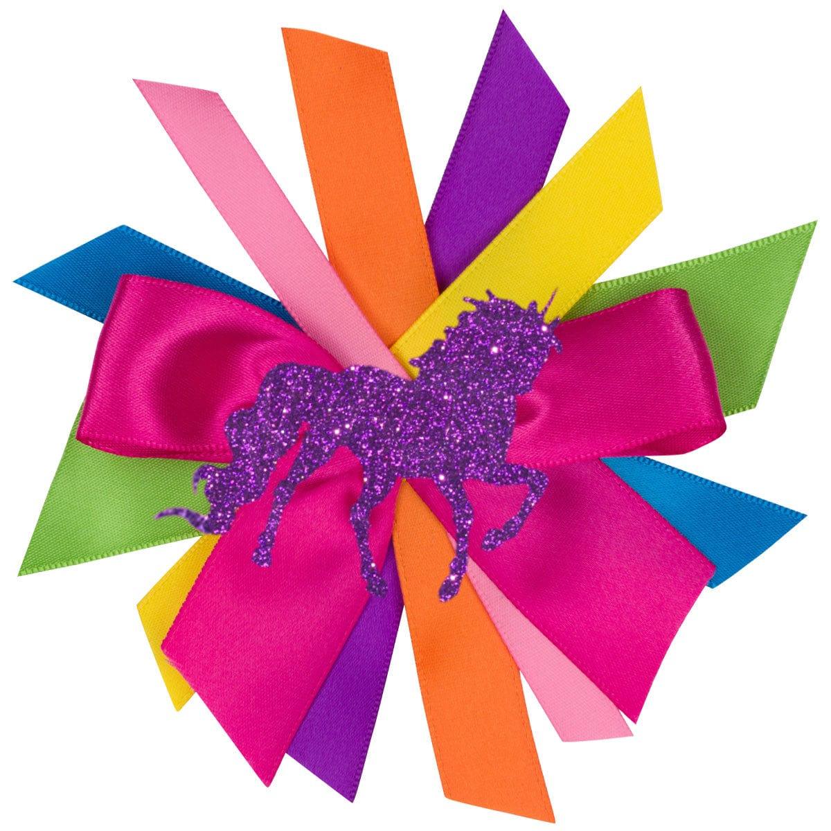 Unicorn Hair Bow - Magical Galaxy - Hairbow - Bubblegum Divas Store