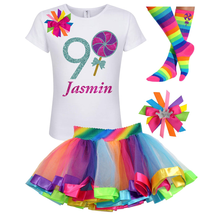 9th Birthday Girl Shirt - 9th Birthday Outfit - Bubblegum Divas Store