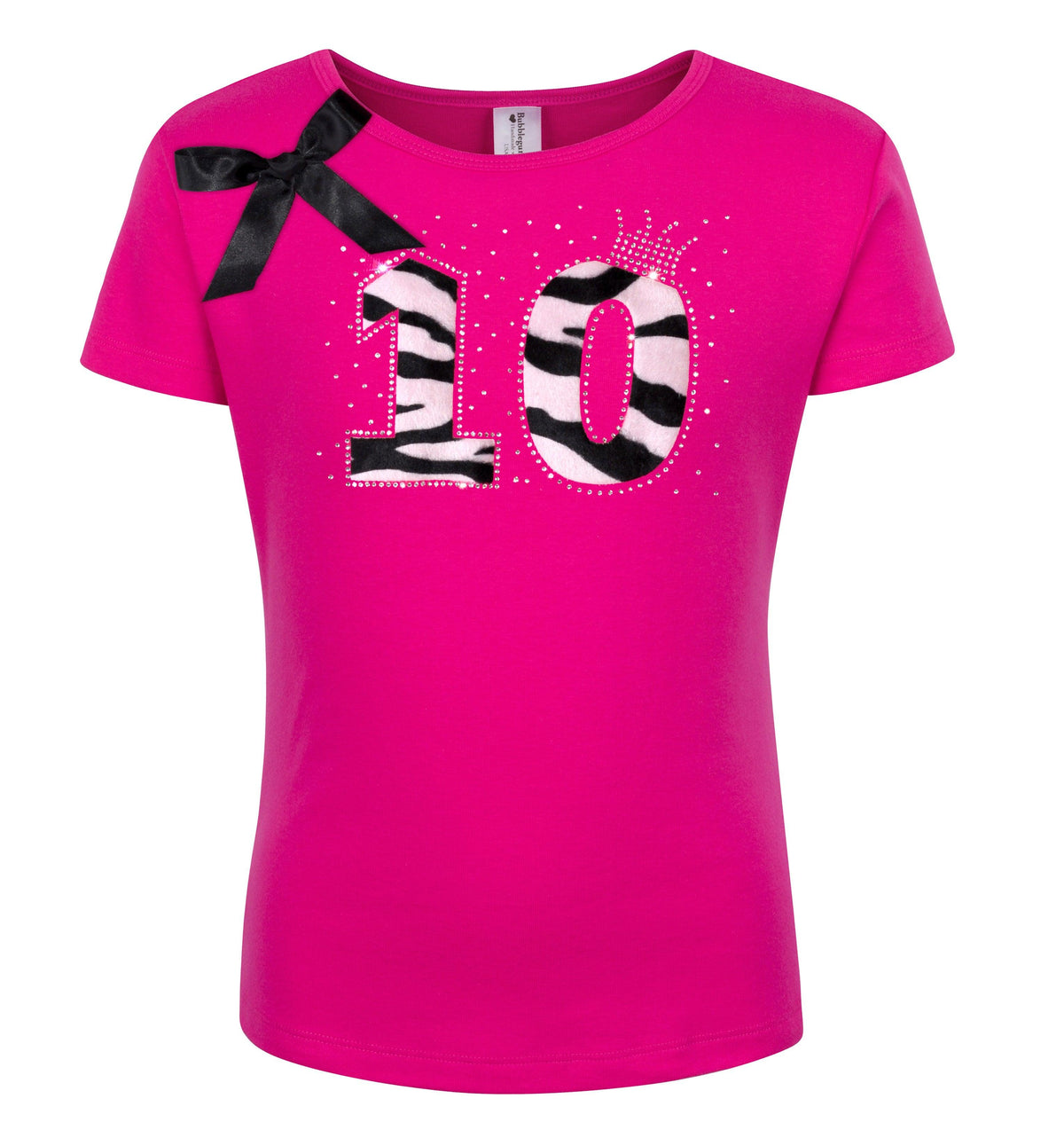 Personalized Zebra Diva 10th Birthday Girl Shirt - Bubblegum Divas 