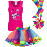 Personalized Roller Skating Outfit 12th Birthday | Silver Crush