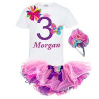  Butterfly 3rd Birthday Outfit Personalized