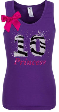 10th Birthday Outfit Purple Zebra - 10th Birthday - Bubblegum Divas Store