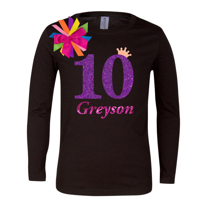 Purple Sparkle 10 Shirt - Bubblegum Divas 