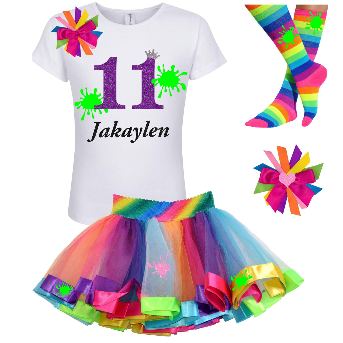 Slime Party 11th Birthday Outfit - Outfit - Bubblegum Divas Store